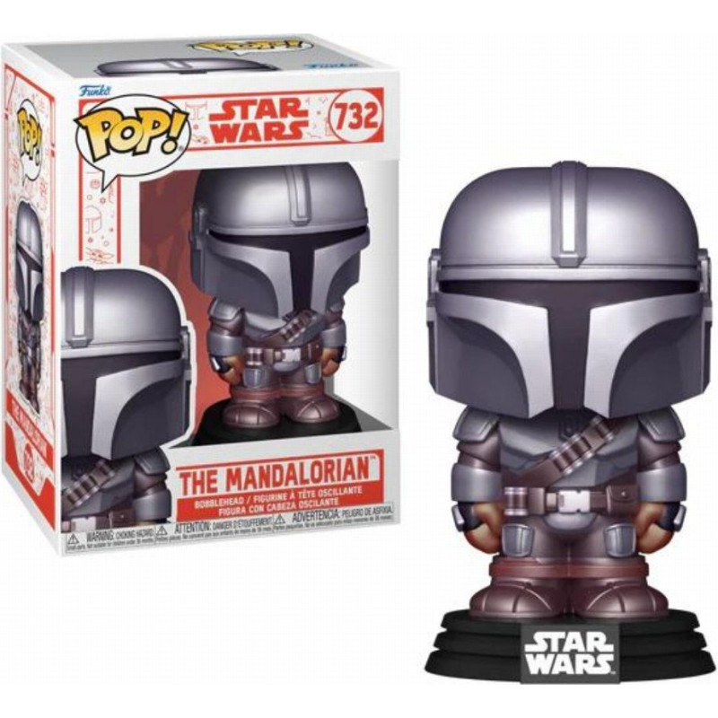 Funko Pop! Disney Star Wars: Holiday - The Mandalorian #732 Bobble-Head Vinyl Figure