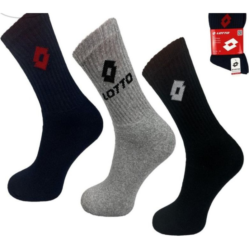 Lotto Terry socks LOTTO mix of colors 3 pairs 069777 (42-46)