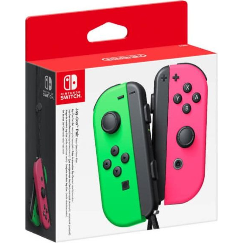 Nintendo Kontrolery nintendo joy-con pair neon green/neon pink