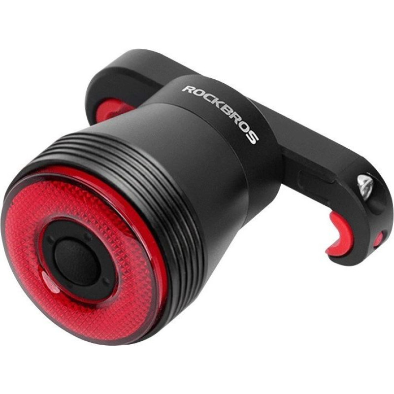 Rockbros Lampka rowerowa rockbros q5 tylna z inteligentnym systemem stop - czarna