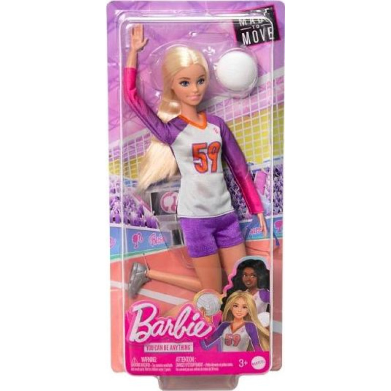 Mattel Barbie®: You Can Be Anything - Made To Move Volleyball Player Doll (HKT72)