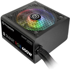 Thermaltake Smart 600w rgb (80+ 230v eu, 2xpeg, 120mm, single rail)
