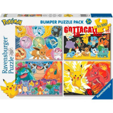 Ravensburger Polska Puzzle 4x100 elementów pokemon
