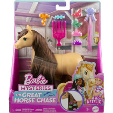 Mattel Barbie Mysteries: The Great Horse Chase - Brown Pony with Brunette Ponytail  (HXJ37)