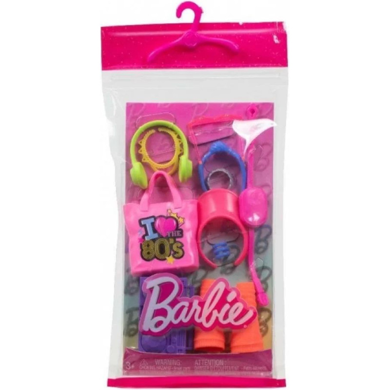 Mattel Barbie: Pink Bag I Love 80s Accessories (HWV74)