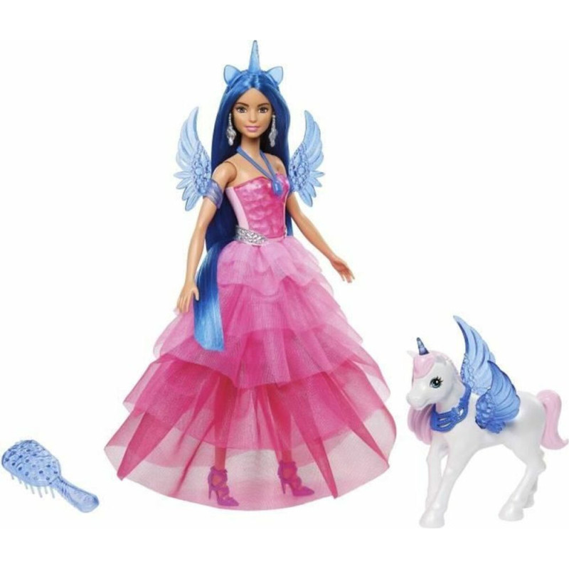 Mattel Barbie®: 65 Inspiring Stories - A Touch of Magic Doll  Unicorn (HRR16)