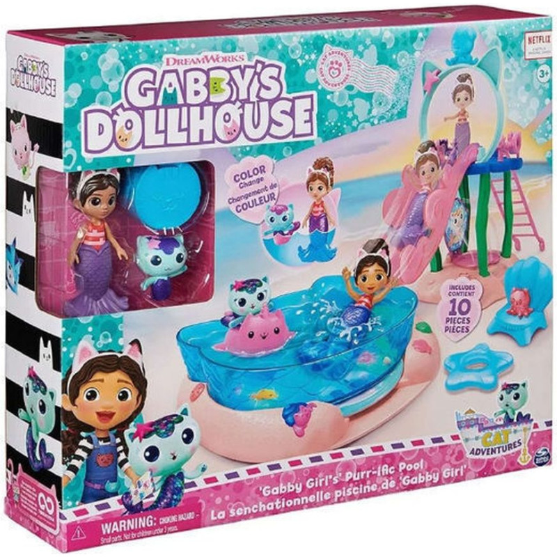 Spin Master Gabbys Dollhouse: Gabby Girls Purri-ific Pool (6067878)