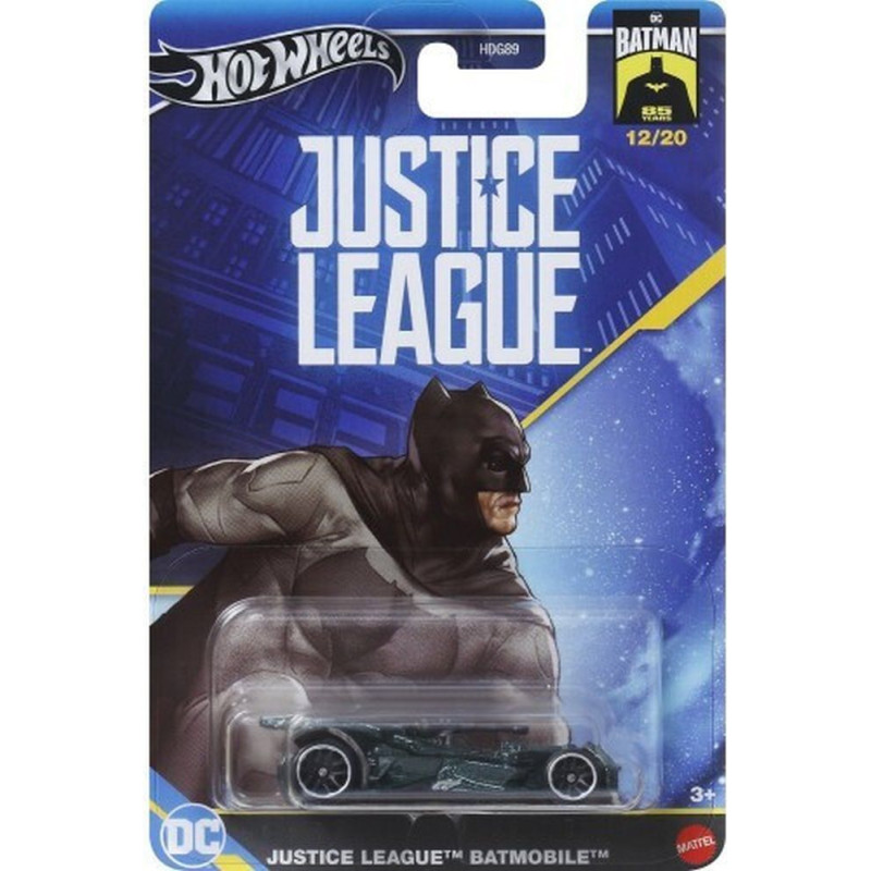 Mattel Hot Wheels DC: Batman 85 Years Justice League - Justice League Batmobile Vehicle (HRW27)