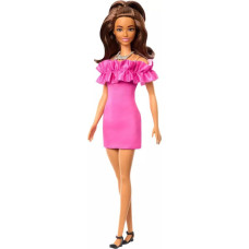 Mattel Barbie: 65 Inspiring Stories 1997 - Fashionistas Doll with Brown Hair  Pink Dress (HRH15)