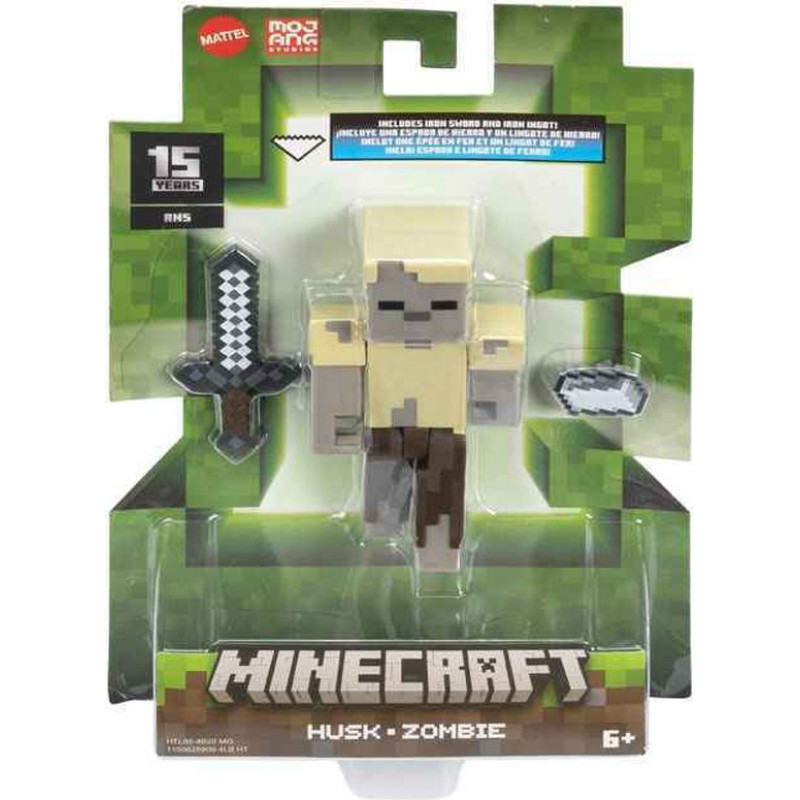 Mattel Minecraft: 15th Anniversary - Husk Action Figure (HTL85)