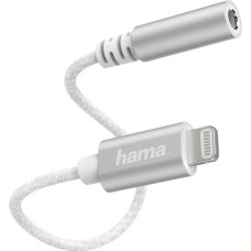 Hama 00187210 Lightning Adapter to 3.5mm Audio Socket, White