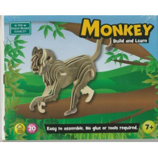 Monkey Build and Learn Green Board Game - Toy - rotaļlieta