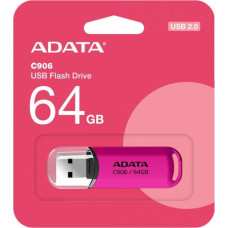 Adata Pendrive c906 64gb usb2.0 różowy