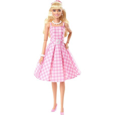 Mattel Barbie: The Movie - Collectible Doll Margot Robbie as Barbie in Pink Gingham Dress (HPJ96)