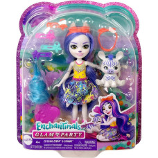 Mattel Enchantimals Glam Party - Zemirah Zebra  Grainy (HNV28)