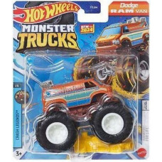 Mattel Hot Wheels Monster Trucks - Dodge Ram Van Die-Cast Vehicle (HTM24)