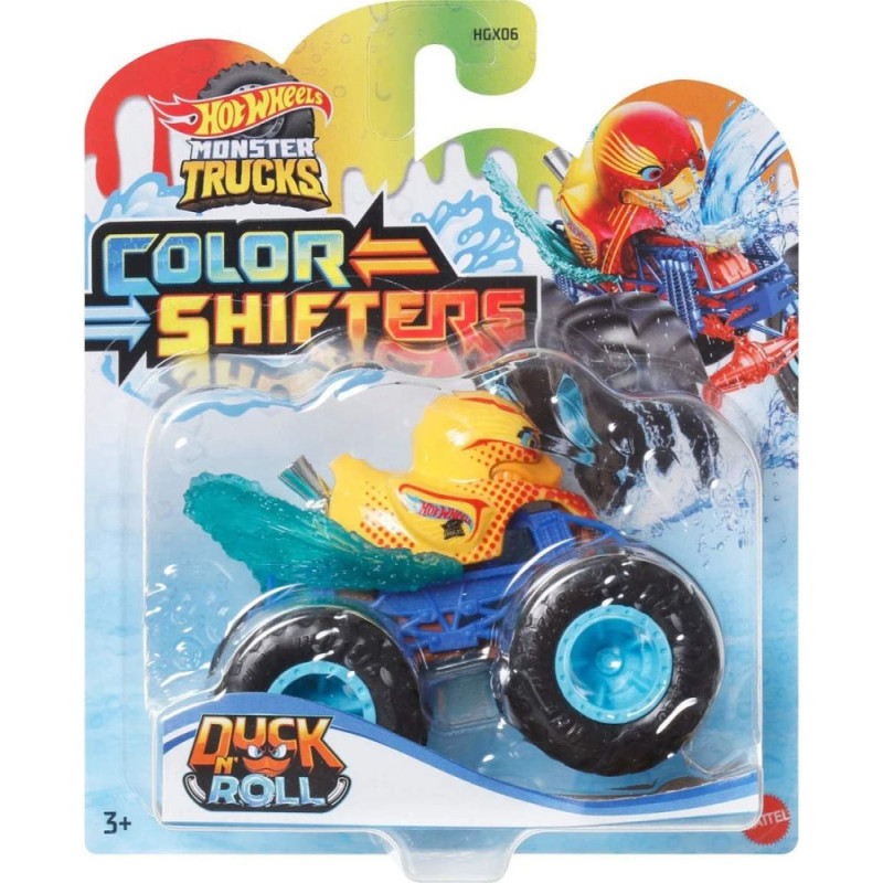 Mattel Hot Wheels: Monster Trucks Color Shifters - Duck N Roll Vehicle (HVH84)