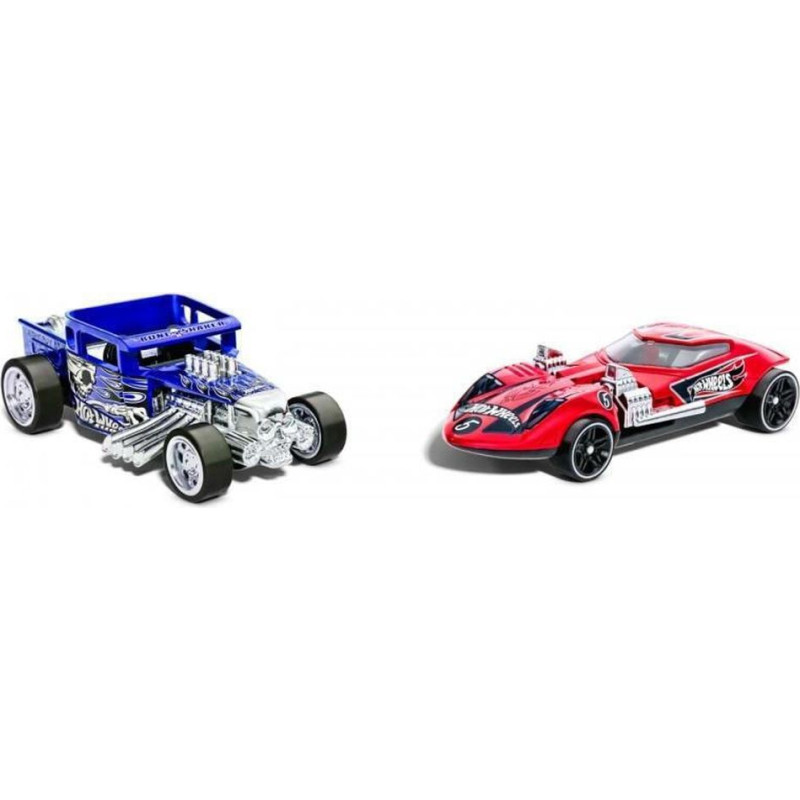 Mattel Hot Wheels: Pull-Back Speeders - Bone Shaker  Twin Mill (HPR92)