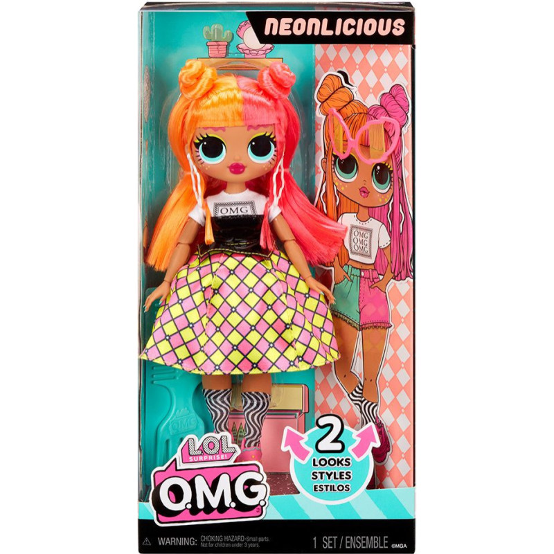 MGA L.O.L. Surprise!: O.M.G. - Neonlicious Doll (591580EUC)