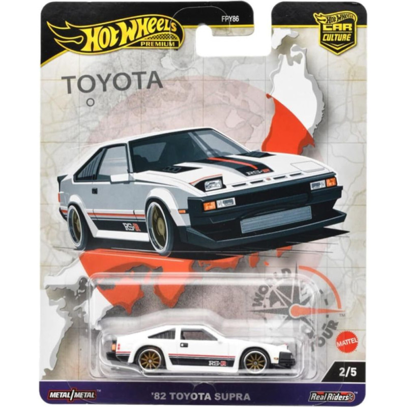 Mattel Hot Wheels Premium: Car Culture - 82 Toyota Supra Vehicle (HRV97)