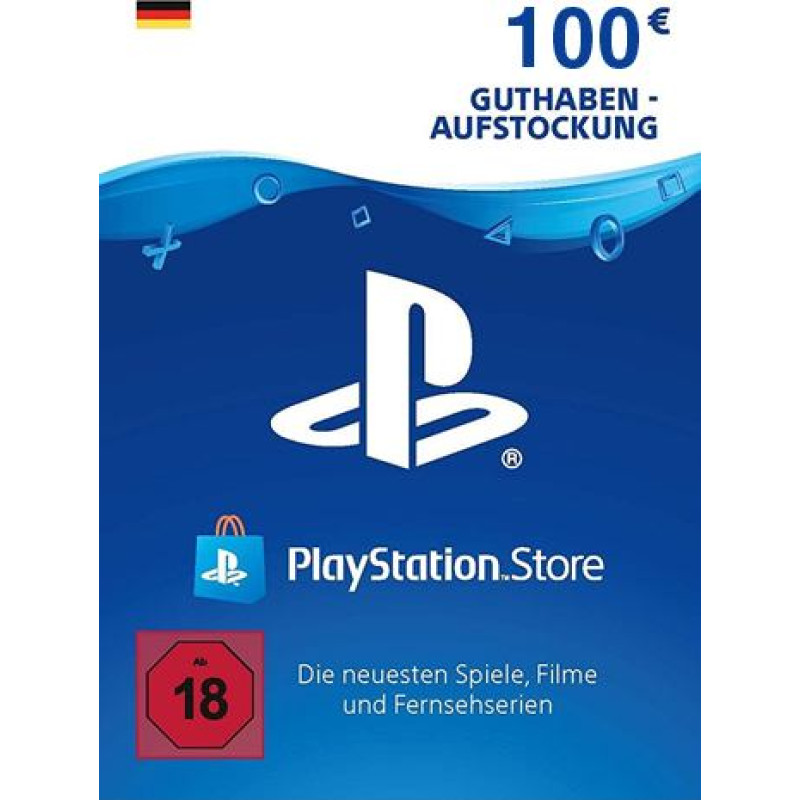 Sony PlayStation Network Card PSN PlayStation Store Germany 100 EUR