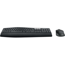 Logitech mk850 performance klawiatura dołączona myszka uniwersalne rf wireless + bluetooth qwertz niemiecki czarny