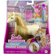 Mattel Barbie Mysteries: The Great Horse Chase - White Pony with Blonde Ponytail  (HXJ36)