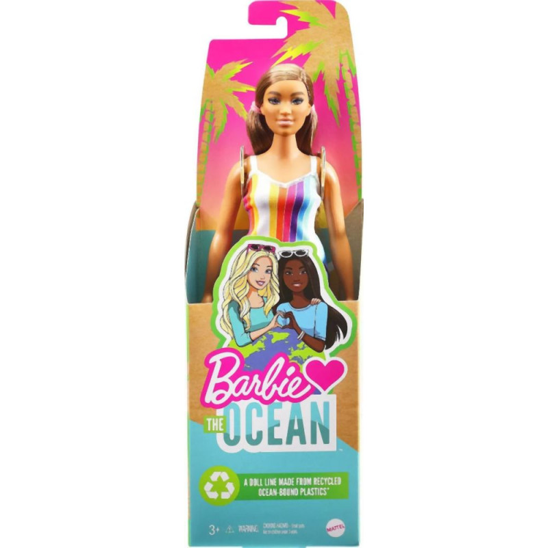 Mattel Barbie: Loves The Ocean - Coloured Brunette Doll (GRB38)