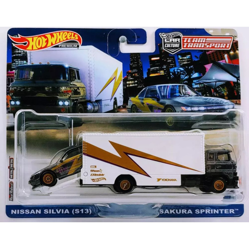 Mattel Hot Wheels: Premium Car Culture Team Transport - Nissan Silvia (S13)  Sakura Sprinter (HKF41)