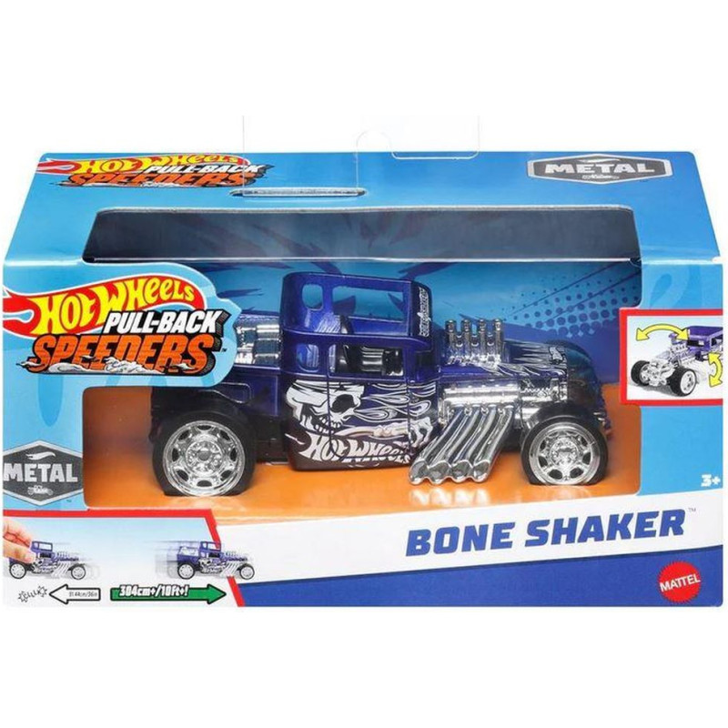 Mattel Hot Wheels: Pull-Back Speeders - Bone Shaker (1:43) (HPR71)