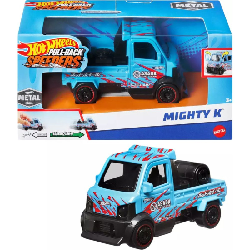 Mattel Hot Wheels: Pull-Back Speeders - Mighty K (1:43) (HPR77)