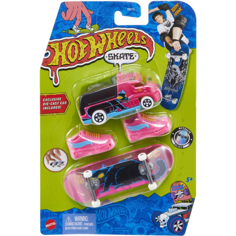 Mattel Hot Wheels: Skate - HW Rapid Response  Animal Attack Tony Hawk Fingerboard Set (HGT79)