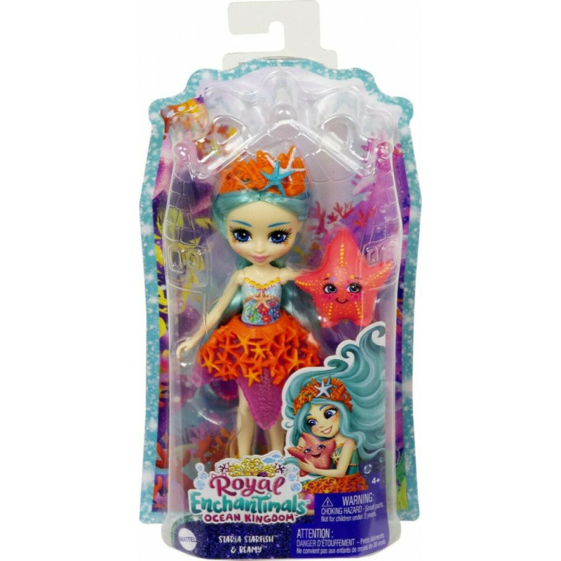 Mattel Royal Enchantimals Ocean Kingdom - Staria Starfish  Beamy (HCF69)