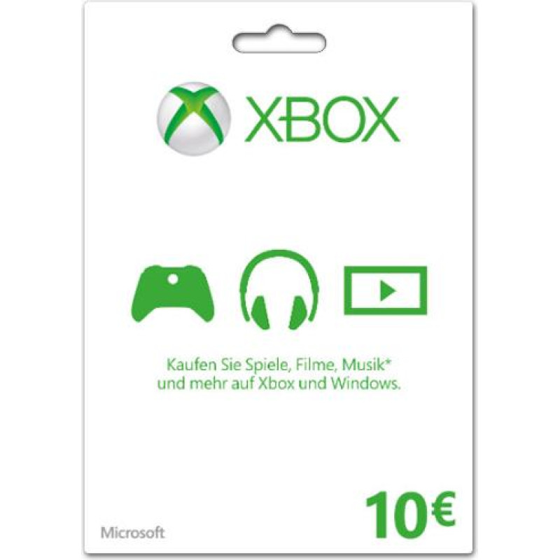 Microsoft Xbox Gift Card Code 10 EUR dāvanu karte