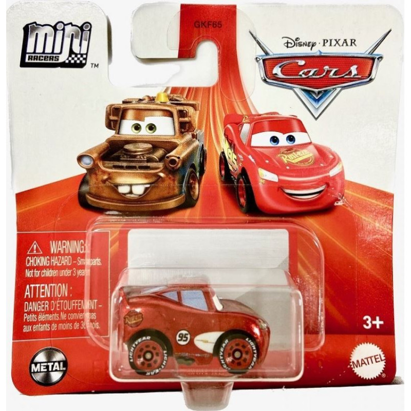 Mattel Disney Cars: Mini Racers - Radiator Springs Lighning McQueen Vehicle (HLV13)