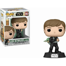 Funko Pop! Disney Star Wars: Book of Boba Fett - Luke Skywalker  Grogu (TRNG) #583 Vinyl Figure