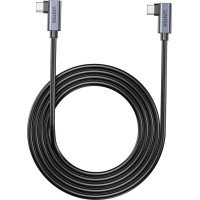Unitek kabel usb-c kątowy 90°/90° pd 100w m/m 1m