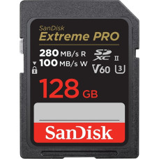 Sandisk Karta sandisk extreme pro sdxc 128gb 280/100 mb/s v60 uhs-ii