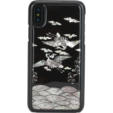 Ikins SmartPhone case iPhone XS/S crane black