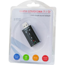 Savio Karta dźwiękowe savio ak-01 (zewnętrzna; usb 2.0)