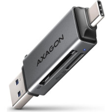 Axagon Cre-dac czytnik kart zewnętrzny usb3.2 gen 1 type-c + type-a sd/microsd