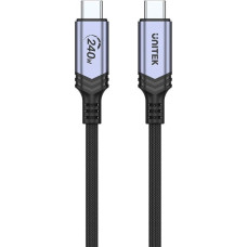 Unitek kabel usb-c 3.1 do ładowania, pd 240w, 2m