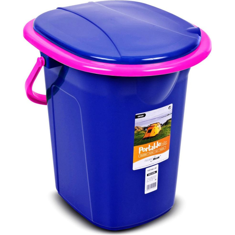 Greenblue toaleta turystyczna, granatowo-różowa gb320br