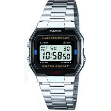 Casio Vintage Collection Digital Watch Unisex A163WA-1QES Black/Silver