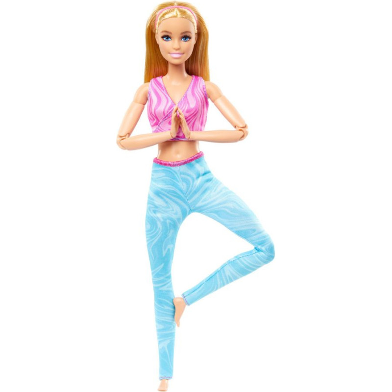 Mattel Barbie: Made to Move - Blonde Fashion Doll Wearing Removable Sports Top  Pants (HRH27)