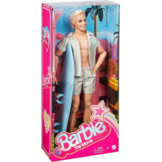 Mattel Barbie: The Movie - Ken Doll Wearing Pastel Striped Beach Matching Set (HPJ97)