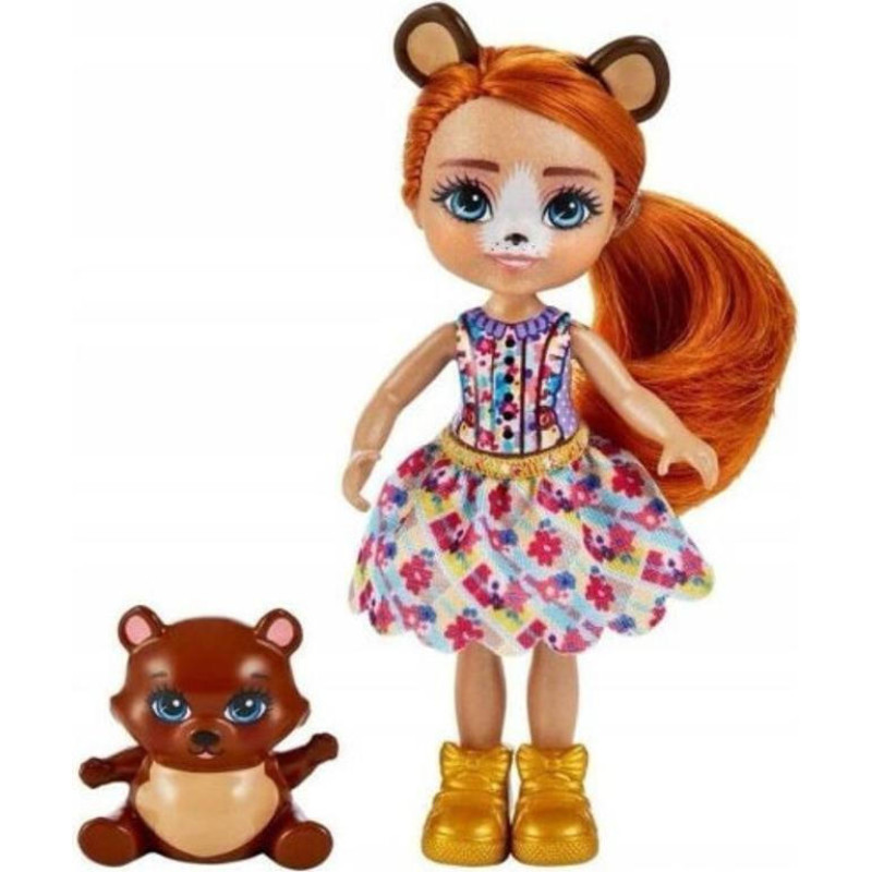 Mattel Enchantimals Mini Doll - Biloxi Bear  Trail (HTP81)