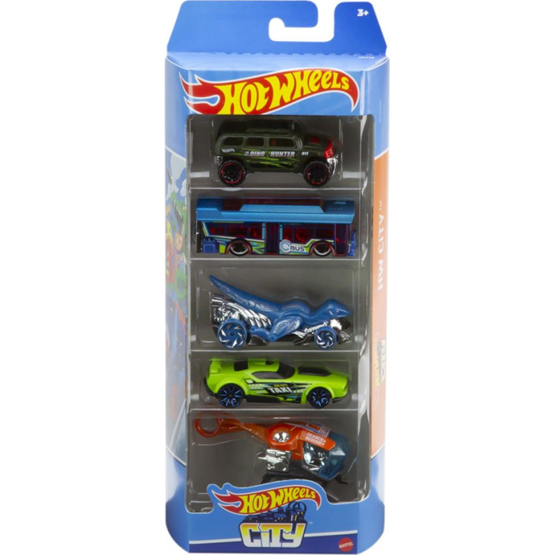 Mattel Hot Wheels - HW City (Set Of 5) (HLY76)