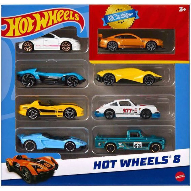 Mattel Hot Wheels: Hot Wheels 8 - Random Vehicles Set (HPV78)