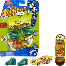 Mattel Hot Wheels: Skate - Maximum Leeway Car  Ferocious Foods Tony Hawk Fingerboard Set (HGT78)